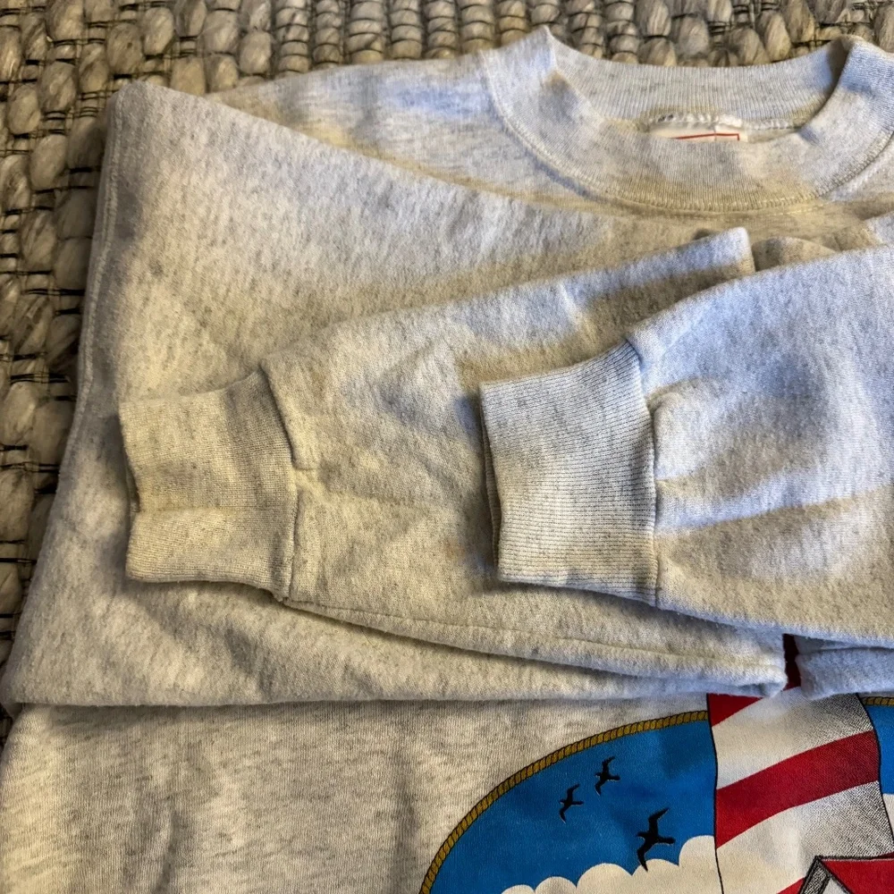 Vintage Lighthouse Crewneck Sweatshirt  - Size Medium - Picture 5 of 6